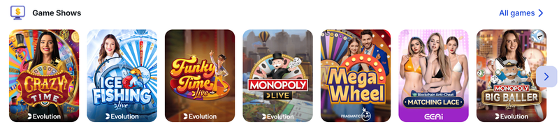 Glory casino games with live dealers